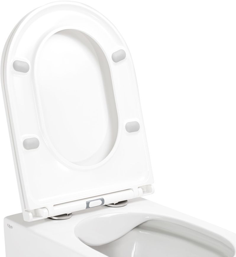 Унитаз подвесной QTAP Aries безободковый с сиденьем Soft-close QT0333063ERW - QT0333063ERW