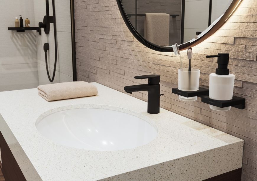 Стакан для зубних щіток HANSGROHE AddStoris Matt Black 41749670 чорний матовий