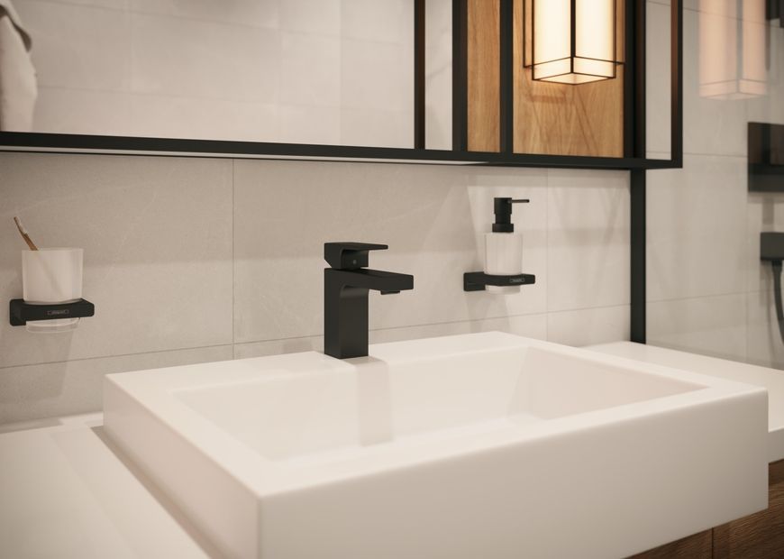 Стакан для зубних щіток HANSGROHE AddStoris Matt Black 41749670 чорний матовий