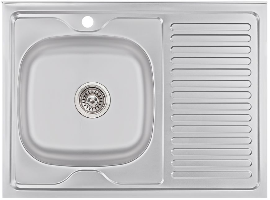 Кухонна мийка LIDZ 6080-L Satin 0,6 мм (160) - LIDZ6080L06SAT