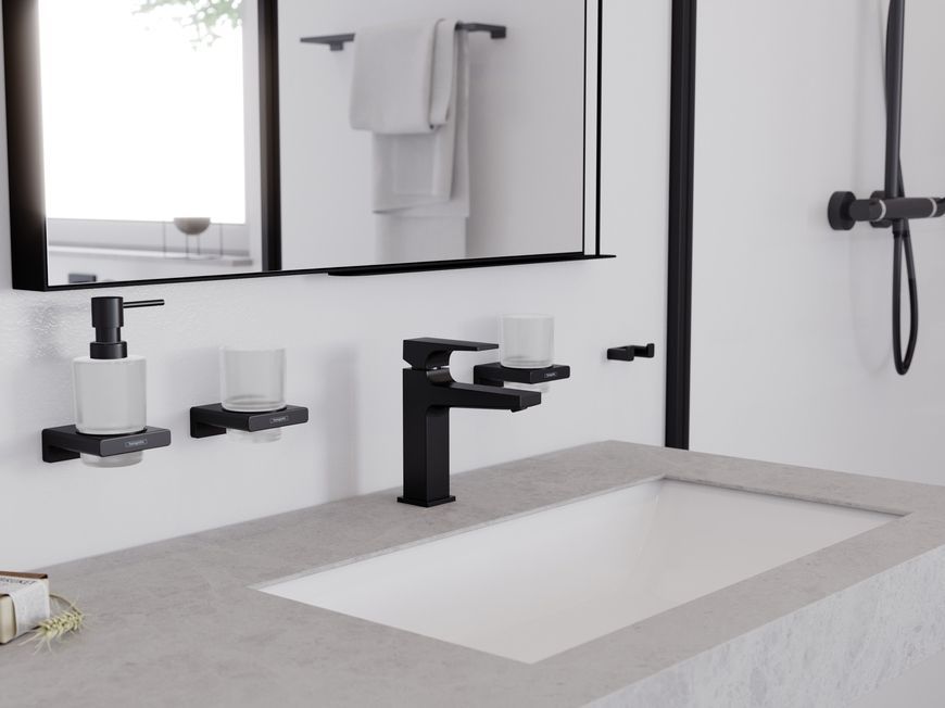 Стакан для зубних щіток HANSGROHE AddStoris Matt Black 41749670 чорний матовий