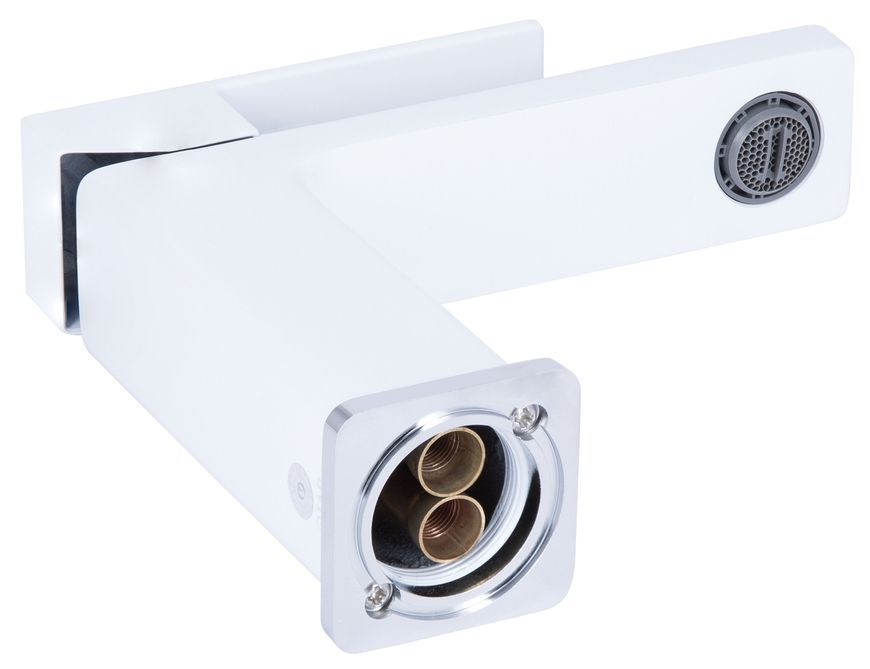 Смеситель для раковины Qtap Gemini Chrome/White QTGEM270CRW45675 латунь - QTGEM270CRW45675