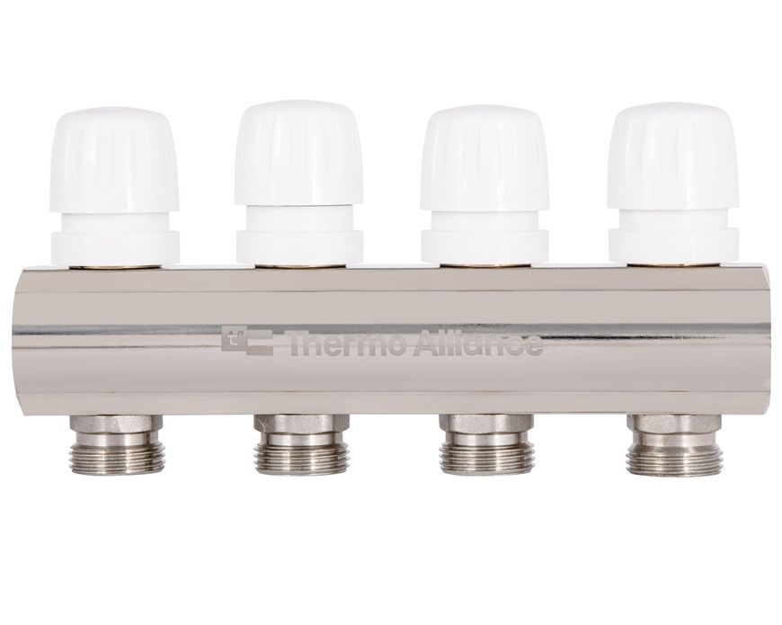 Колектор з витратомірами Thermo Alliance Standart 1" 4 виходи 3/4" + євроконуси 3/4''х16&times;2 SD235W448885 - SD235W448885
