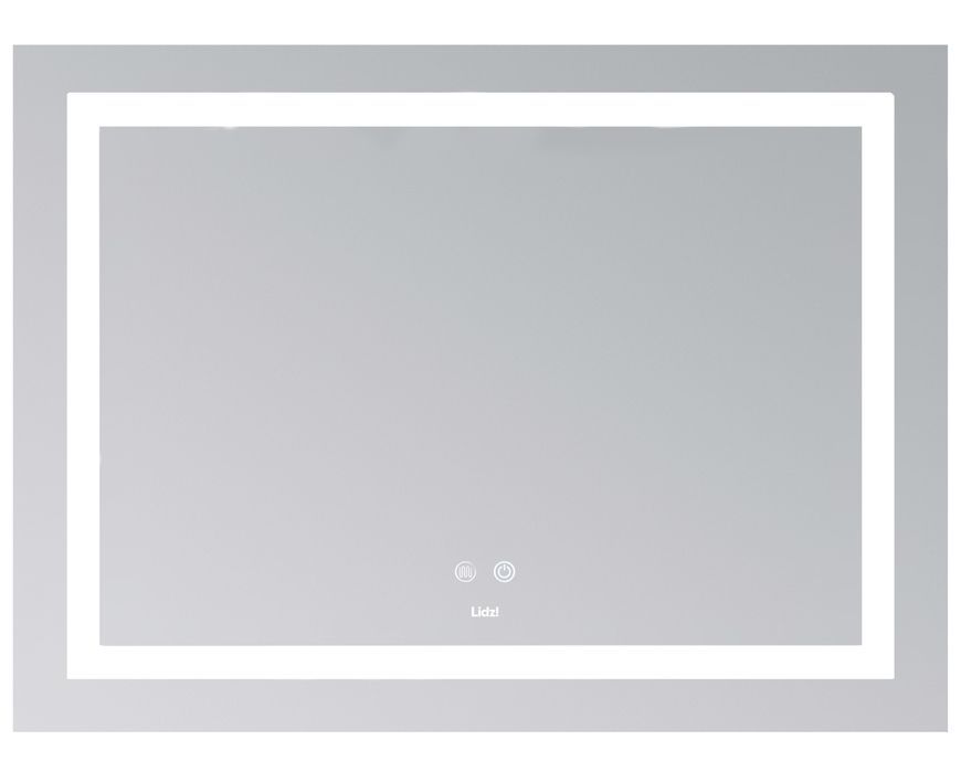 Зеркало Lidz Kubis KU1 900х700 мм с LED-подсветкой Touch, с антизапотеванием, с диммером, рег. яркости LD78LF904907048451