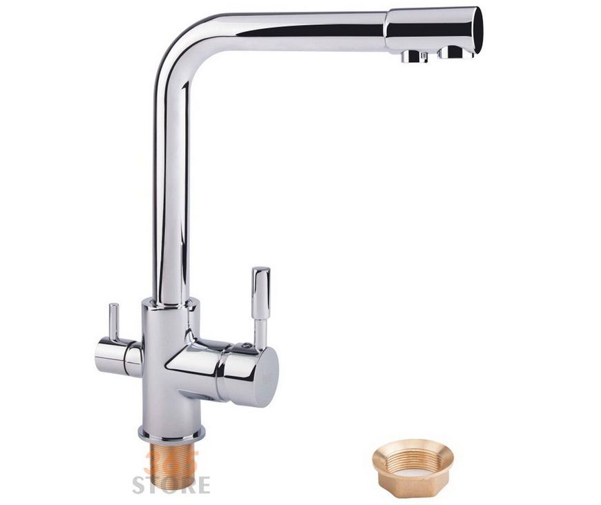 Смеситель для мойки POTATO P4098 с встроенным краном для питьевой воды - POTP4098