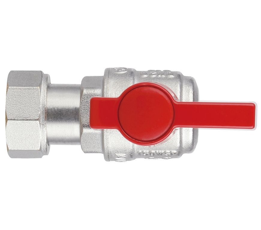 Кран кульовий кутовий з накидною гайкою Thermo Alliance Standart 3/4" ВЗ латунь PN40 TAS224W20