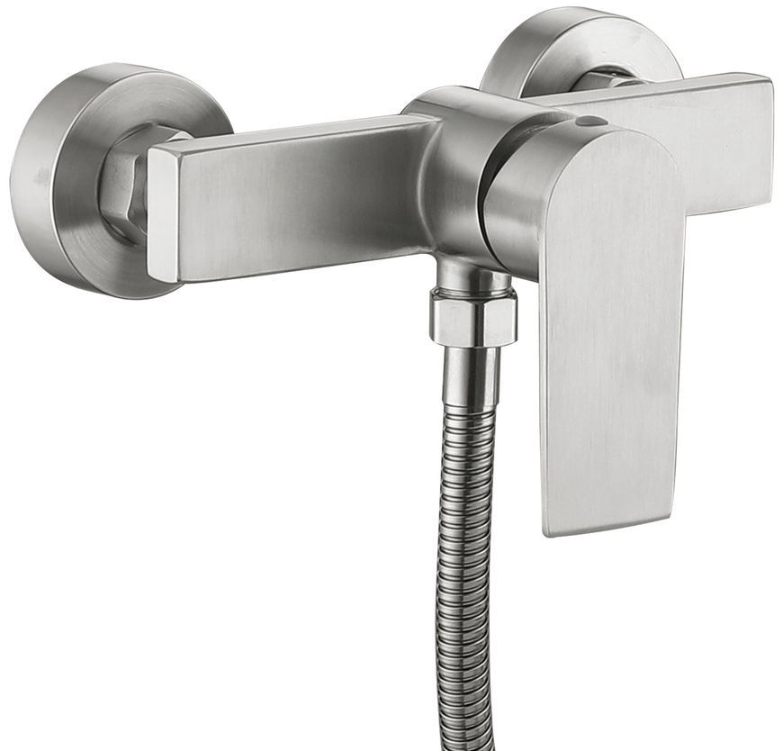 Змішувач для душу Lidz Nexus 010 Nickel k35 з душовим гарнітуром LDNEX010NKS49188 - LDNEX010NKS49188