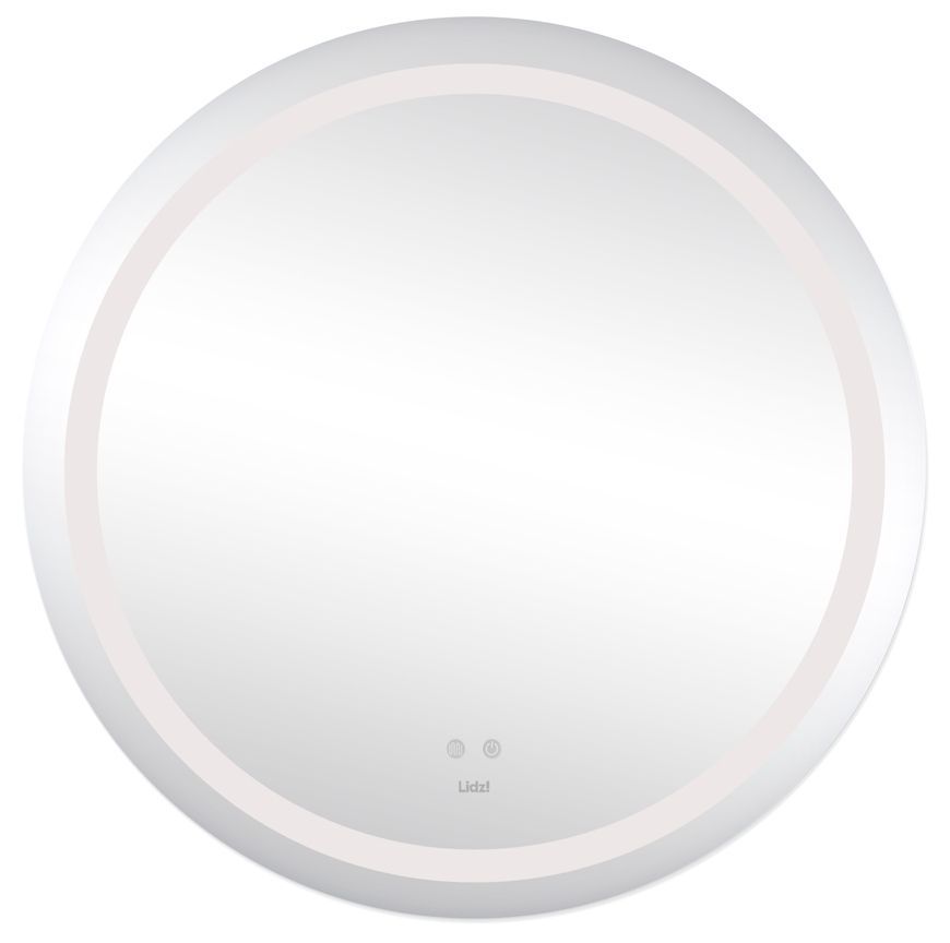 Зеркало Lidz Aria 800 мм с LED-подсветкой Touch, с антизапотеванием, с диммером, рег. яркости LD78LR800