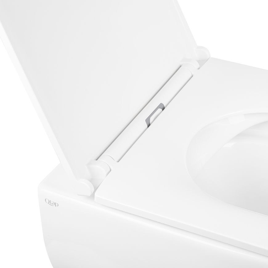 Унитаз подвесной QTAP Aries безободковый с сиденьем Soft-close QT0333063ERW - QT0333063ERW