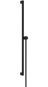 Душова штанга HANSGROHE Unica S Puro 90 см з тримачем і душовим шлангом Isiflex 160 см Matt Black 24405670 чорна матова - 24405670