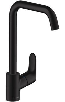 Змішувач для кухонної мийки HANSGROHE Focus M41 260 1jet Matt Black 31820670 чорний матовий - 31820670