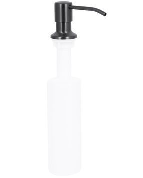 Дозатор для моющего средства Lidz Acsis LA30 Brushed Black PVD круглый LDACSLA30BLM49827