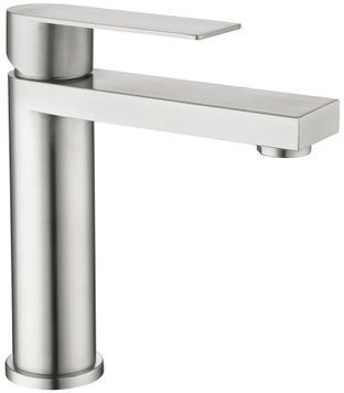 Змішувач для раковини низький Lidz Nexus 001F Nickel k35 LDNEX001FNKS49184 - LDNEX001FNKS49184