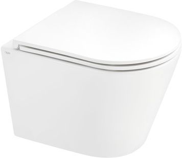 Унитаз подвесной QTAP Scorpio безободковый с сиденьем Soft-close QT1433053ERW - QT1433053ERW
