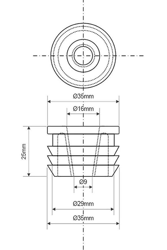 Редукція каналізаційна McAlpine 32x10/16 мм біла FLEXCONN32-10/16WH