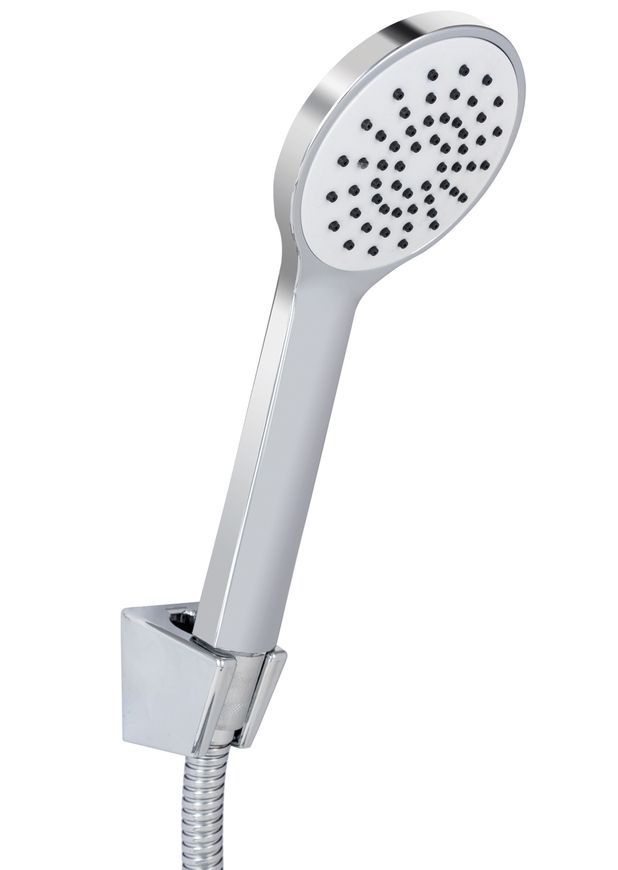 Змішувач для душу Lidz Latwa 010 з душовим гарнітуром LDLAT010WHI45426 білий/хром - LDLAT010WHI45426