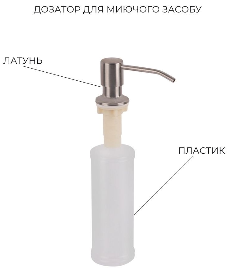 Кухонна мийка LIDZ Handmade H5845 Brushed Steel 3,0/1,0 дозатор LDH5845BRU35384 - LDH5845BRU35384
