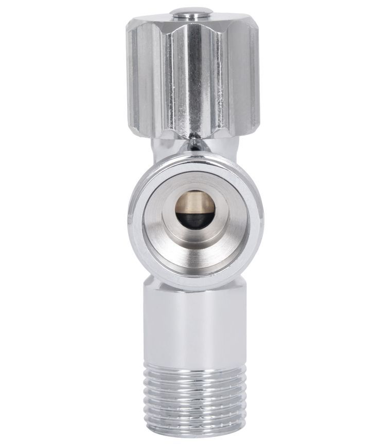 Кран приборный угловой Thermo Alliance Standart 1/2"х3/4" НР латунь, вентильная букса SF3441520