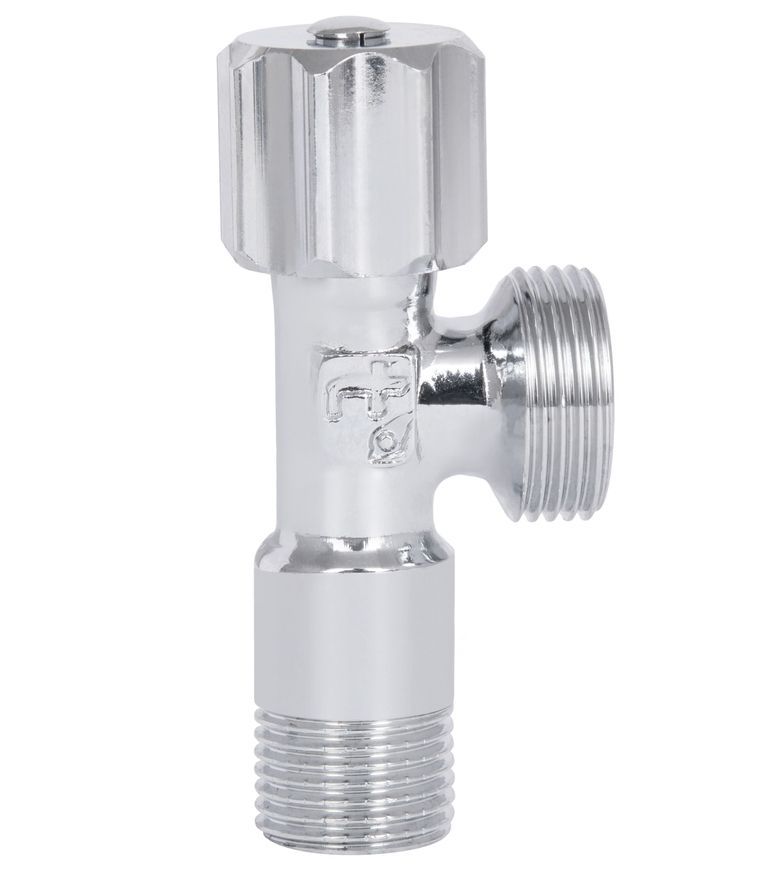 Кран приборный угловой Thermo Alliance Standart 1/2"х3/4" НР латунь, вентильная букса SF3441520