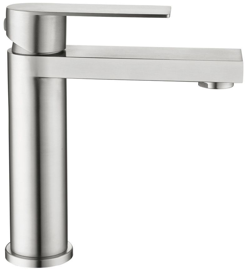 Змішувач для раковини низький Lidz Nexus 001F Nickel k35 LDNEX001FNKS49184 - LDNEX001FNKS49184