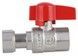 Кран шаровой прямой с накидной гайкой Thermo Alliance Standart 1/2" ВР латунь PN40 TAS260W15