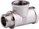 Трійник латунний SD Forte 1/2"ВРх1/2"ВРх1/2"ЗР рівнопрохідний нікельований SF36315