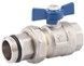 Кран шаровой с "американкой" ICMA Blue 1" с антипротечкой прямой №215 - 87215AF12 - 1