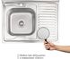 Кухонна мийка LIDZ 6080-L Decor 0,8 мм (180) - LIDZ6080LDEC08 - 6
