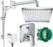 Комплект скрытого монтажа (душевая система) HANSGROHE EcoSmart 6 в 1 хром 20200011 - 20200011 - 1
