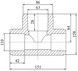 Тройник PPR BLUE OCEAN 110х63х110 редукционный BORTXX1163XXX - BORTXX1163XXX - 2