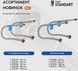Шланг для підключення води Thermo Alliance Standart 30 см 1/2"x1/2" ВВ нерж. обплетення в силіконі TAS389W30