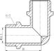 Уголок латунный SD Forte 1/2"НРх1/2"НР хромированный SF373H15