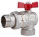 Кран шаровой с "американкой" Icma Far. Rossa 1" угловой №361 87361AF11 - 87361AF11 - 1