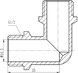 Уголок латунный SD Forte 1/2"НРх1/2"НР хромированный SF373H15