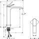 Смеситель для раковины HANSGROHE Vivenis 250 хром 75042000 высокий - 75042000 - 2