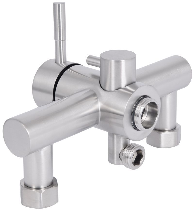Смеситель для ванны Lidz Aria 005 Nickel длинный излив LDARI005NKS34939 - LDARI005NKS34939