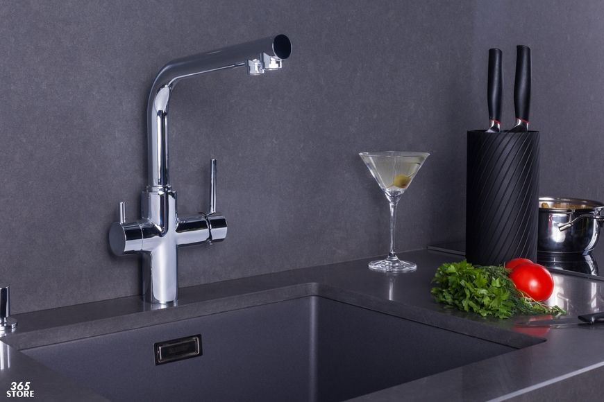 Смеситель для кухни IMPRESE DAICY 55009-F с встроенным краном для питьевой воды, хром - 55009-F