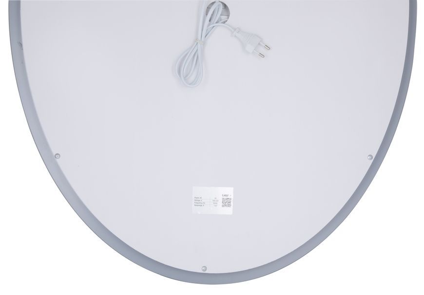 Дзеркало Lidz Vida 600х800 мм з LED-підсвічуванням Touch, з антизапотіванням, з димером, рег. яскравості LD78LF6080
