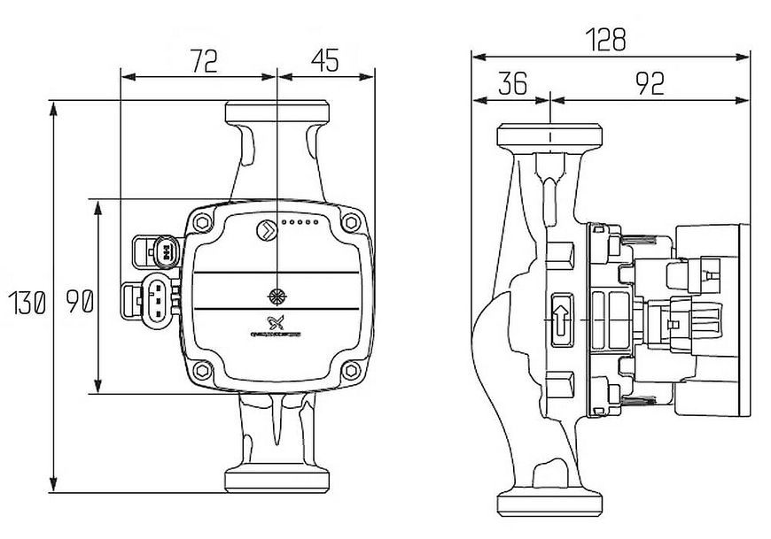 Насос циркуляционный GRUNDFOS ICMA UPM3 HYBRID 25-70 1 1/2" №P328 - 88P3280153