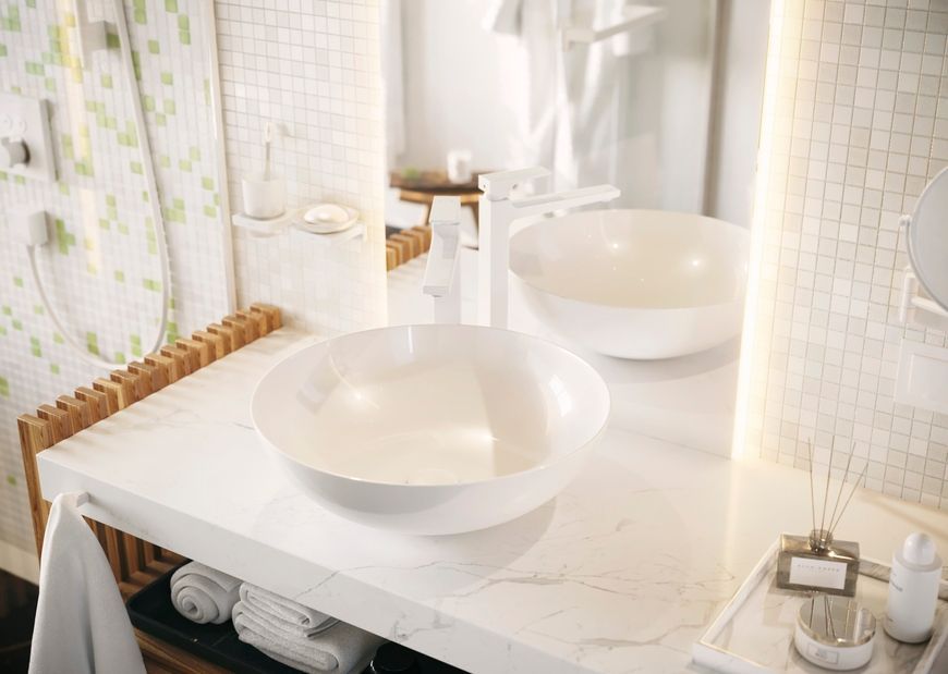 Стакан для зубних щіток HANSGROHE AddStoris Matt White 41749700 білий матовий