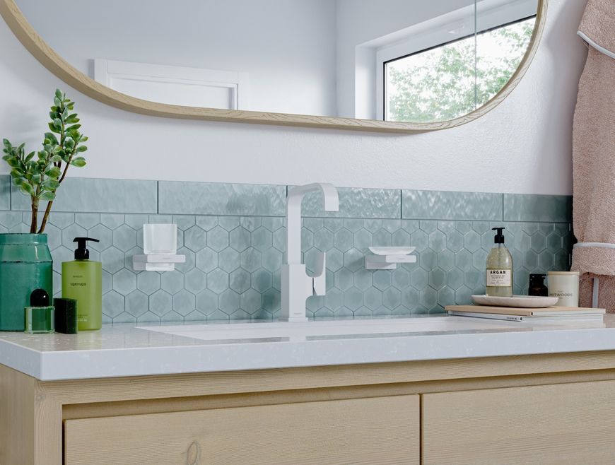 Стакан для зубних щіток HANSGROHE AddStoris Matt White 41749700 білий матовий