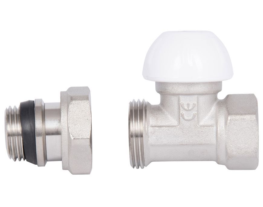 Кран радиаторный Thermo Alliance Standart 1/2" ВН Powerful с антипротечкой прямой SF231W15