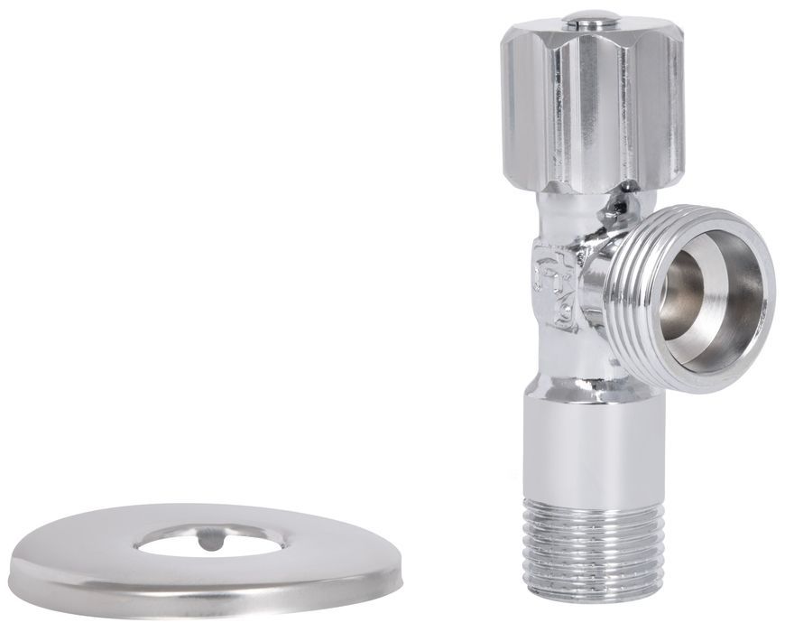 Кран приборный угловой Thermo Alliance Standart 1/2"х3/4" НР латунь, вентильная букса SF3441520