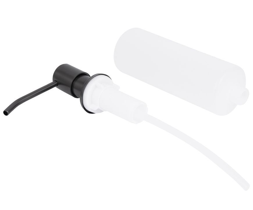 Дозатор для моющего средства Lidz Acsis LA30 Brushed Black PVD круглый LDACSLA30BLM49827