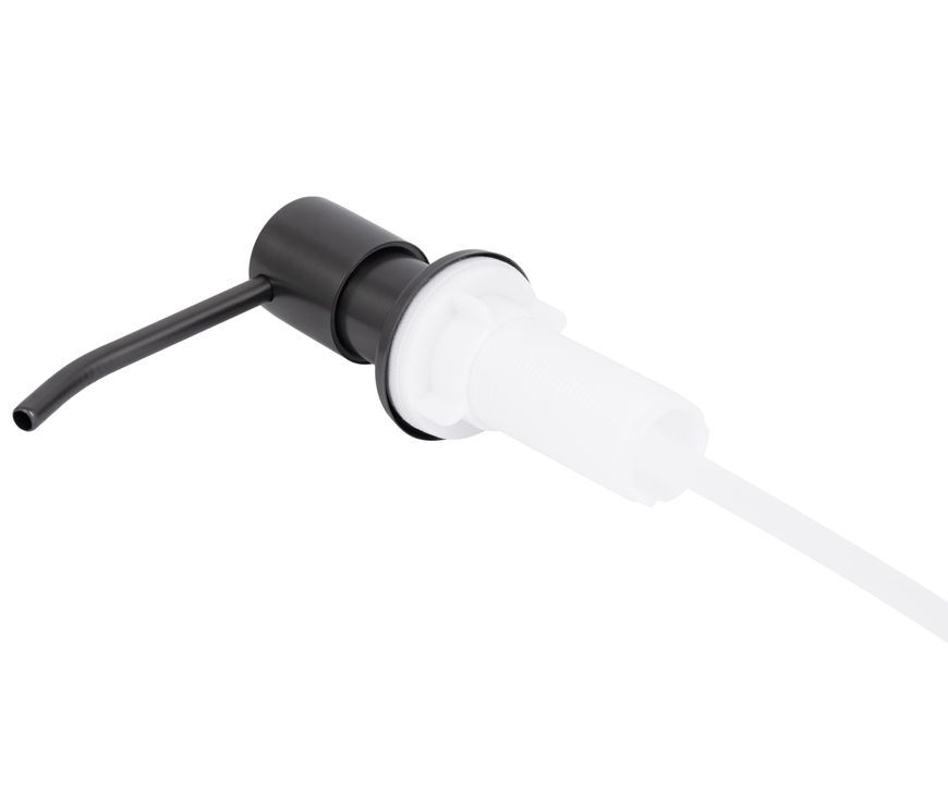 Дозатор для моющего средства Lidz Acsis LA30 Brushed Black PVD круглый LDACSLA30BLM49827