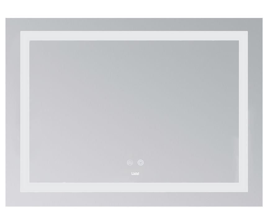 Зеркало Lidz Kubis KU1 700х500 мм с LED-подсветкой Touch, с антизапотеванием, с диммером, рег. яркости LD78LF90448485