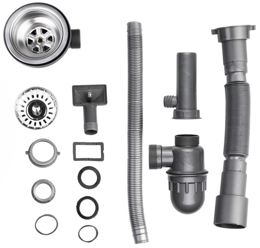 Мойка для кухни накладная Brinex 5050 Satin 0,6 мм BRIN5050SAT06 - BRIN5050SAT06
