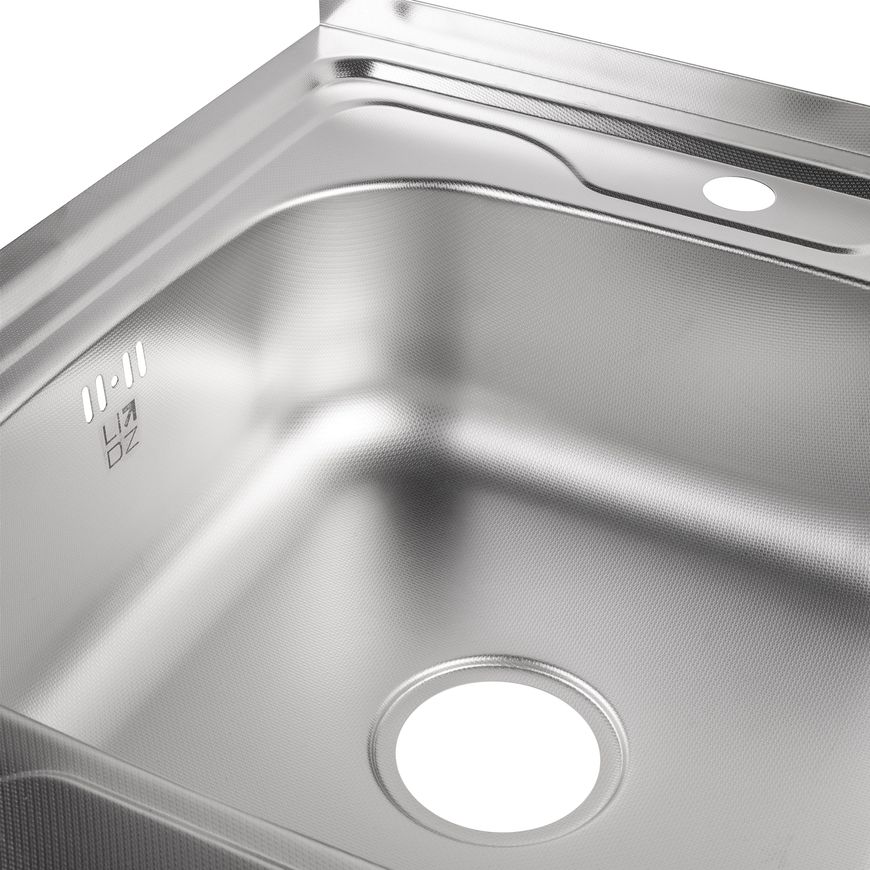 Кухонна мийка LIDZ 6080-L Decor 0,8 мм (180) - LIDZ6080LDEC08