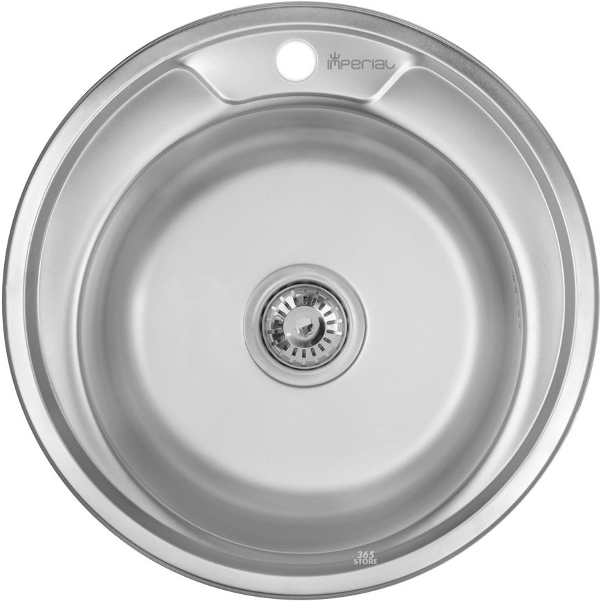 Кухонна мийка IMPERIAL 490-A Decor 0,6 мм (IMP490A06DEC160) - IMP490A06DEC160