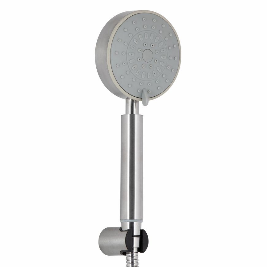 Смеситель для душа Lidz Luna 010 с душевым гарнитуром Nickel LDLUN010NKS46095 - LDLUN010NKS46095